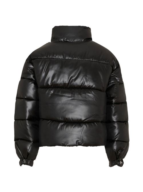Piumino Calvin Klein Jeans Kids da bambina nero lucido con collo alto Calvin Klein Kids | LVCKTJM01GBEH